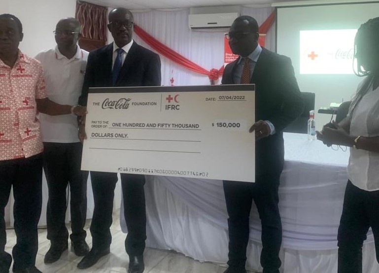 Coca-Cola donates $150,000 to the Ghana Red Cross Society for the vaccine campaign